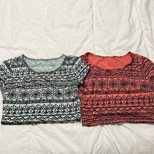 Set of 2 crop tops